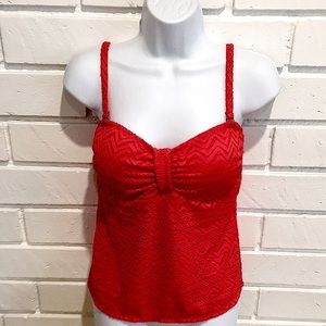 Catalina Vibrant Red Tankini M (8-10)